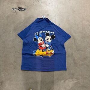 Vintage Disney Shirt Women's Large Blue Single Stitch T Shirt